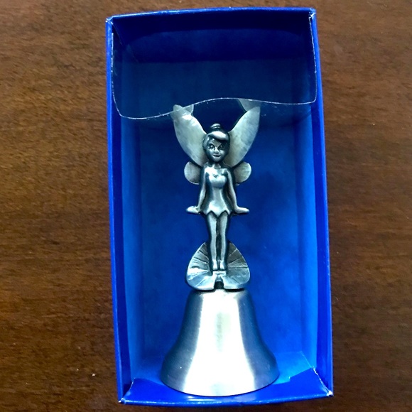 TINKERBELL DISNEY METAL BELL VINTAGE APPROX. 3” - Picture 1 of 7